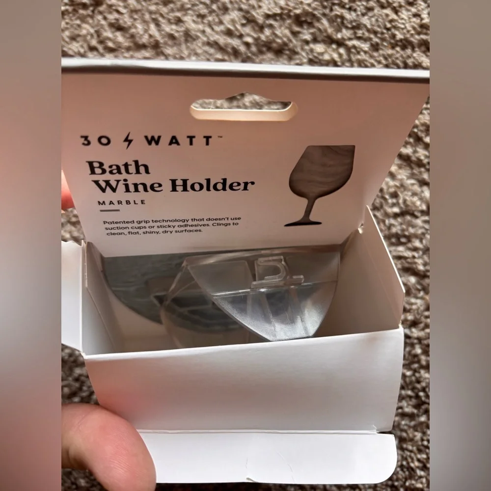 Bath wine holder marble 30 watt new in box
